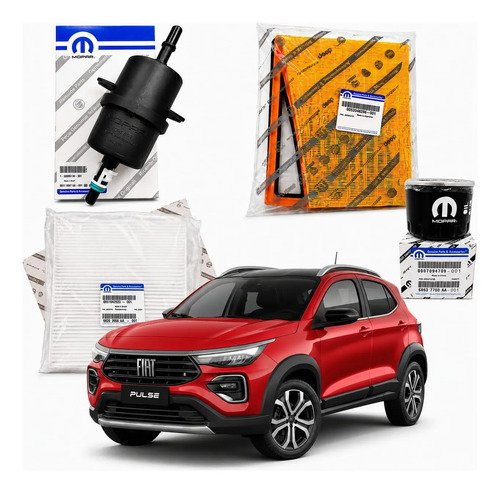Kit 4 Filtros Mopar Fiat Pulse 1.3 Original