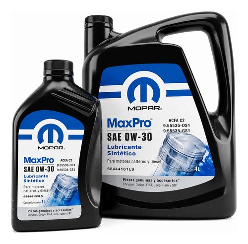 Kit 4 Filtros Originales Mopar + Aceite Mopar 0w30 5lts Jeep Renegade Motor 1.3 Turbo T270 - Imagen 8