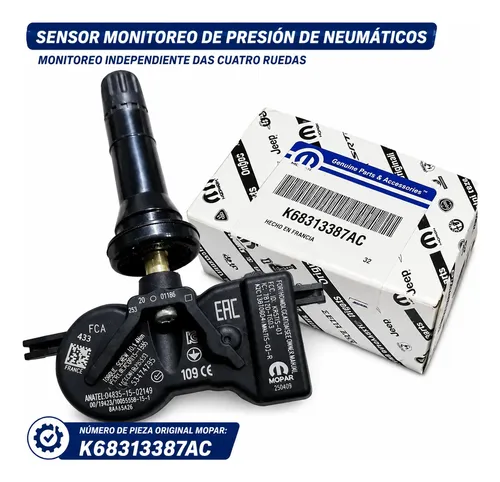 Sensor Tpms Presión Neumáticos Original Mopar K68313387ac Jeep Commander 1.3t 2.0td Válvula Oem - Imagen 6