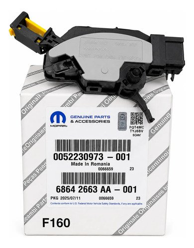 Sensor Pedal Embrague Fiat Cronos 1.8 Argo 1.8 Toro 2.0 500x 1.4 Jeep Compass 2.4 Mopar Original 52068338 / 52230973