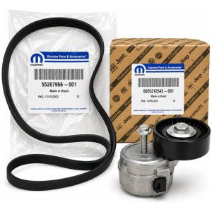 Kit Correa Poly-v Alternador + Tensor Con Rodillo Original Mopar Fiat Argo 1.3 Gse Oem 55267954 55267966