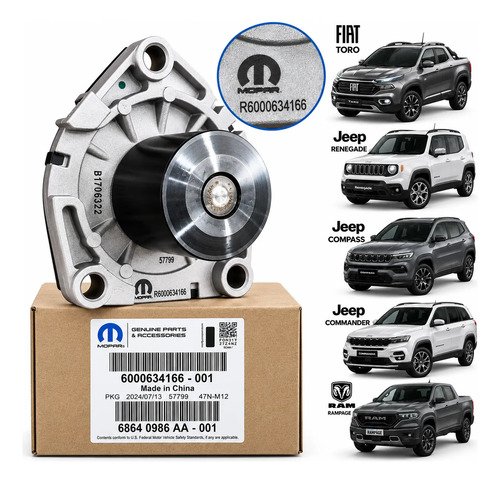 Bomba De Agua 709954 Jeep Commander Mopar Originl 6000634166 - Imagen 4