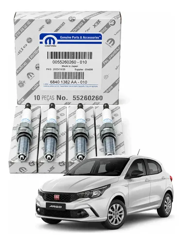 Juego 4 Bujias Fiat Argo Motor 1.3 Orignial Mopar 55260260